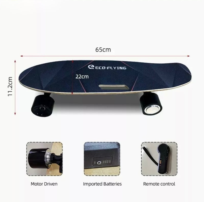 Eco-Flying Remote Control Electric Skateboard - Charge Doc